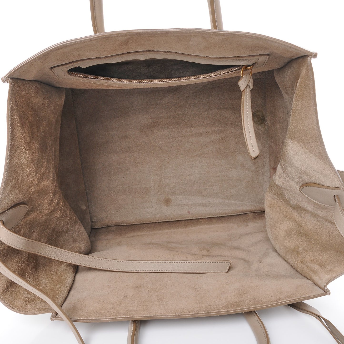 Supple Calfskin Medium Phantom Luggage Beige