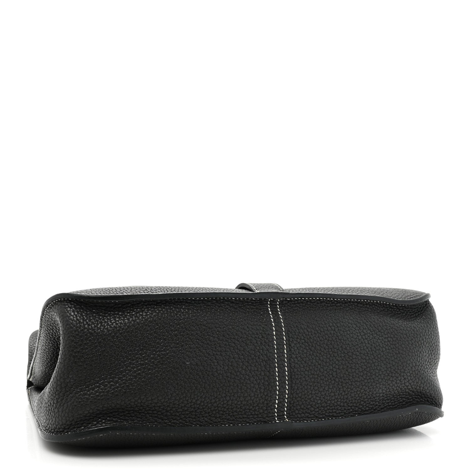 Hermes Taurillon Clemence Halzan 31 GM Black 4 of 13