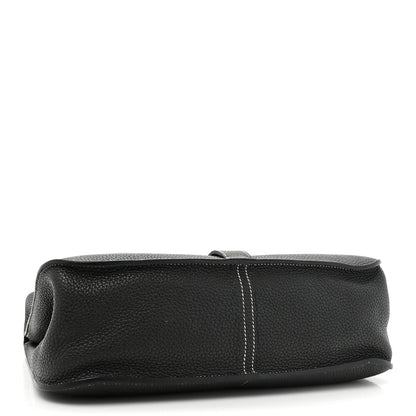Hermes Taurillon Clemence Halzan 31 GM Black 4 of 13