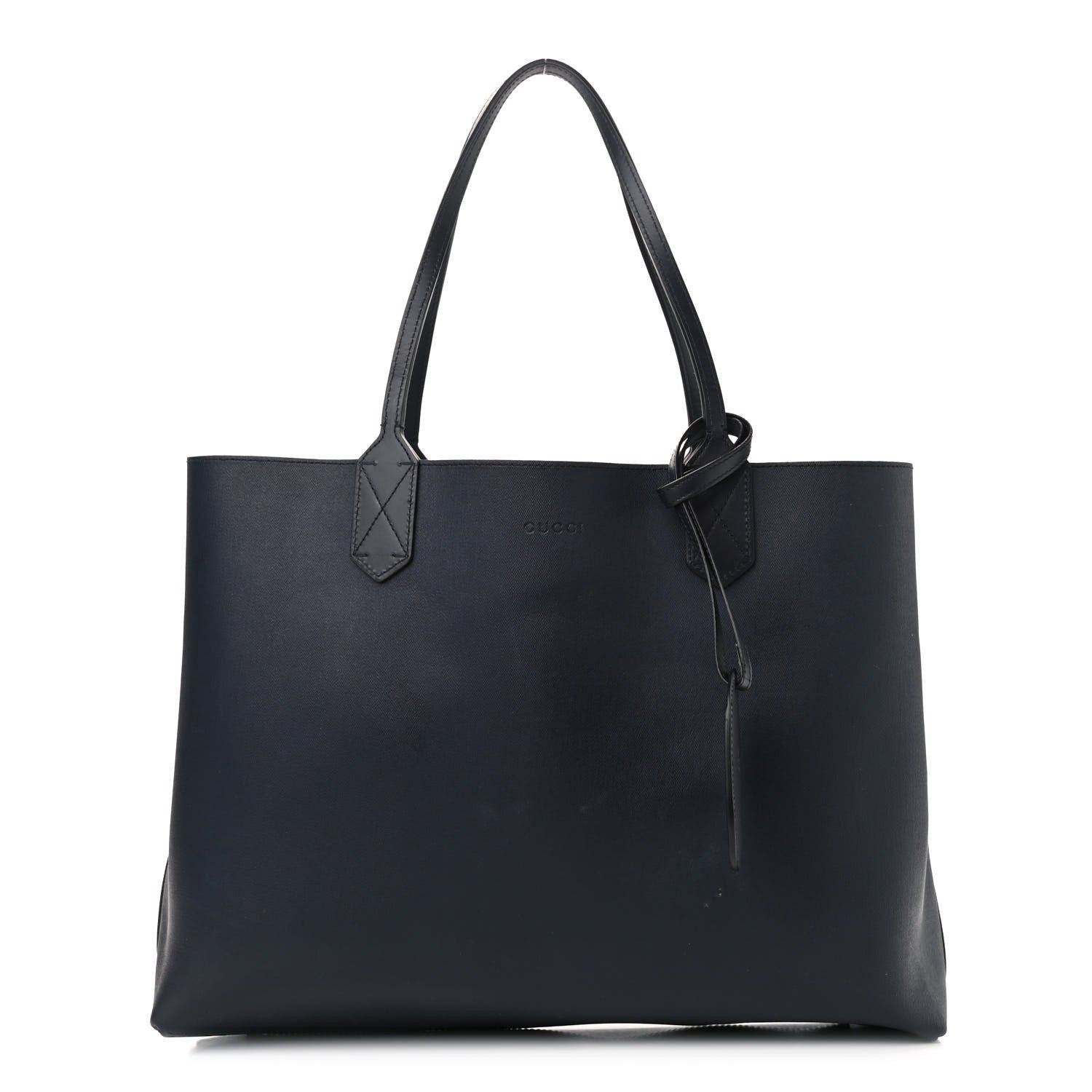 Gucci GG Supreme Monogram Blooms Medium Reversible Tote Beige Blue Navy 9 of 17