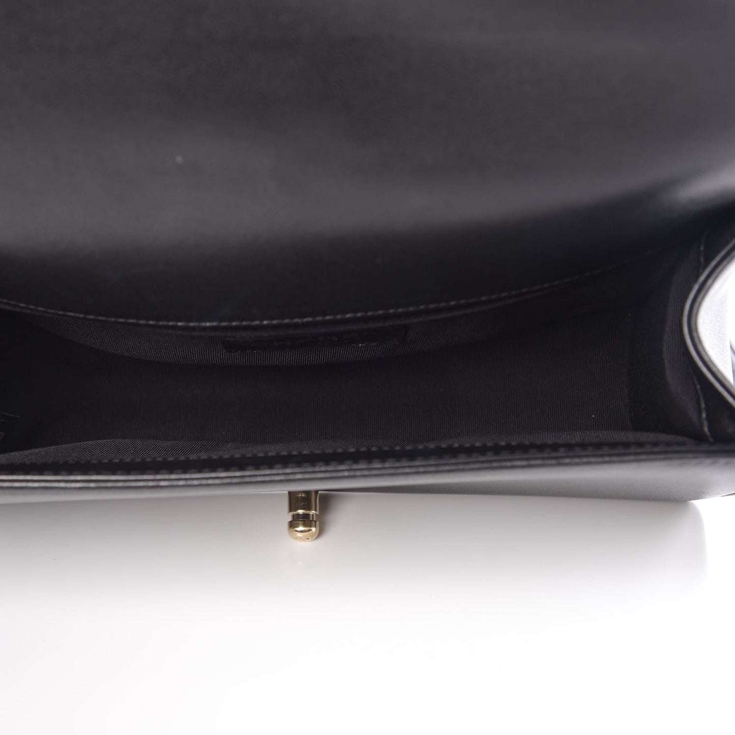 Lambskin Quilted Medium Boy Flap Black