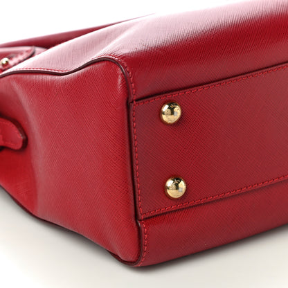 Salvatore Ferragamo Saffiano Beky Bag Rosso 8 of 9