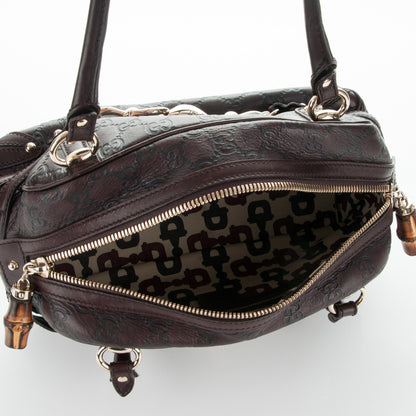 Gucci Guccissima Medium Wave Boston Dark Brown 5 of 9