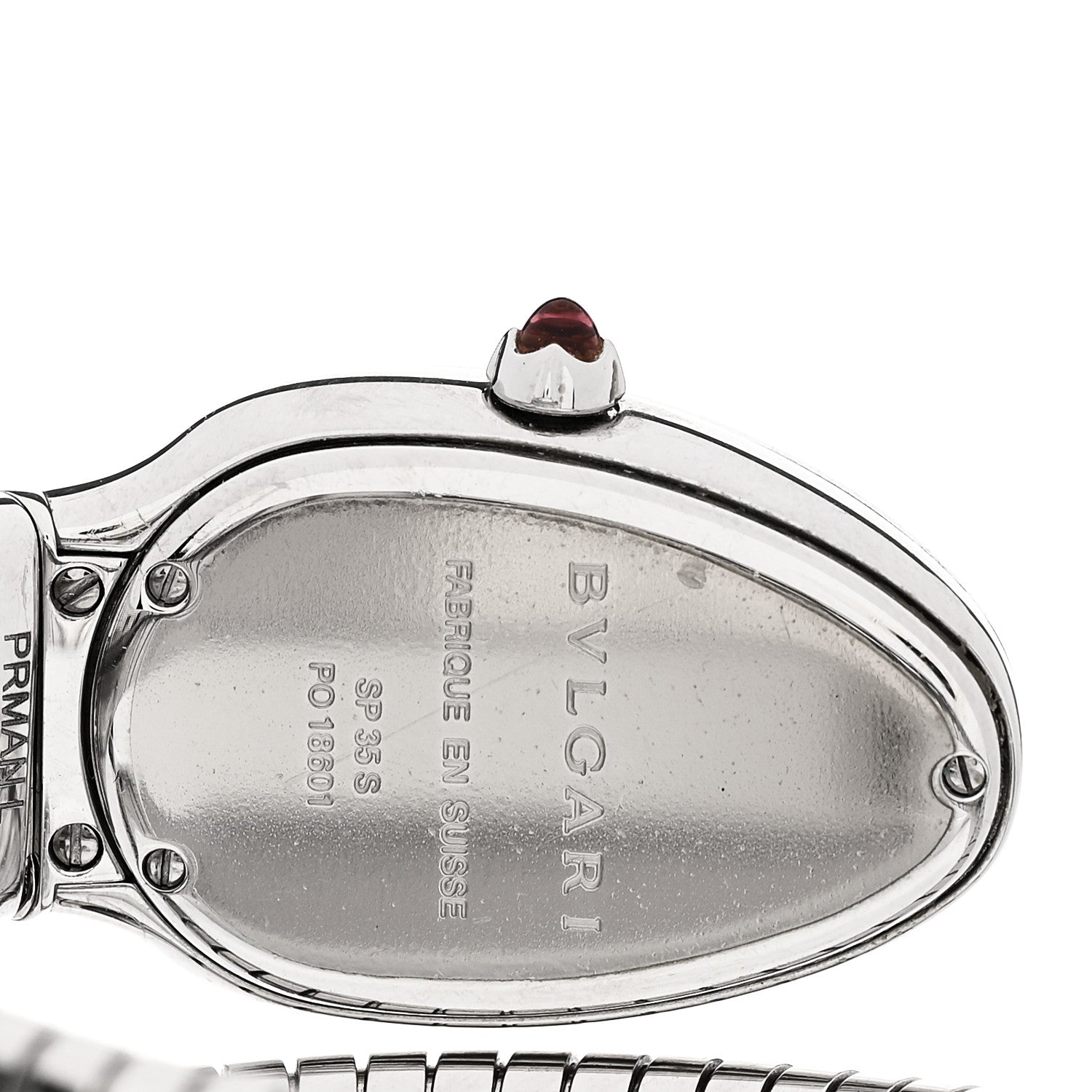 Bulgari Stainless Steel Diamond Bezel 35mm Serpenti Tubogas Quartz Watch 4 of 5