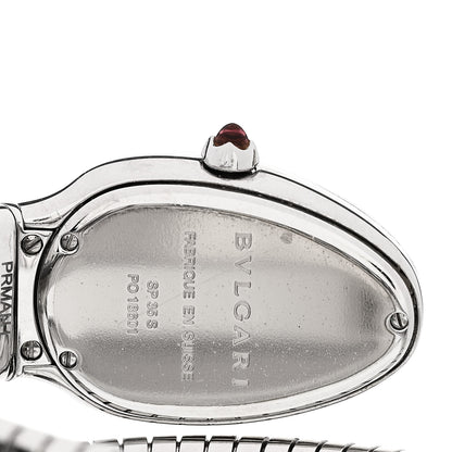 Bulgari Stainless Steel Diamond Bezel 35mm Serpenti Tubogas Quartz Watch 4 of 5