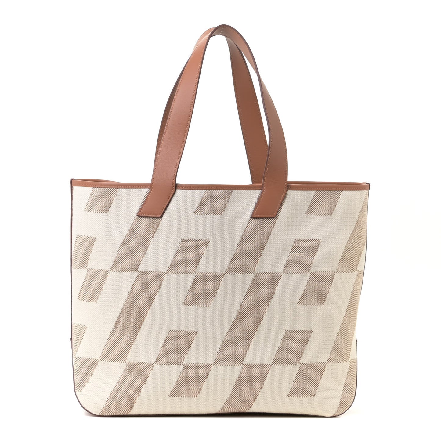 Swift H Canvas Cabas H En Biais 40 Ecru Naturel Gold
