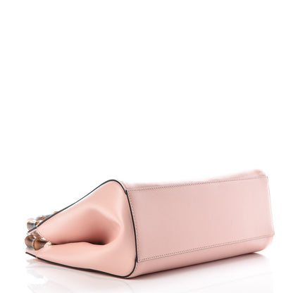 Gucci Nappa Bamboo Small Nymphaea Top Handle Bag Perfect Pink 4 of 9