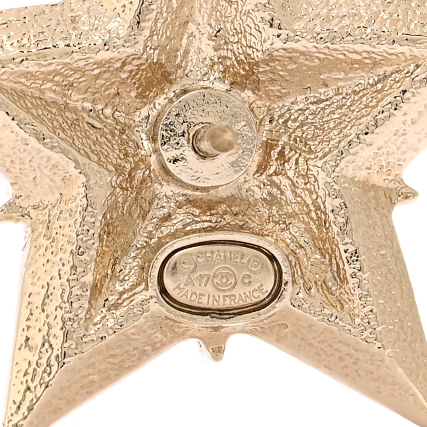 Chanel Crystal CC Star Brooch Gold 3 of 4