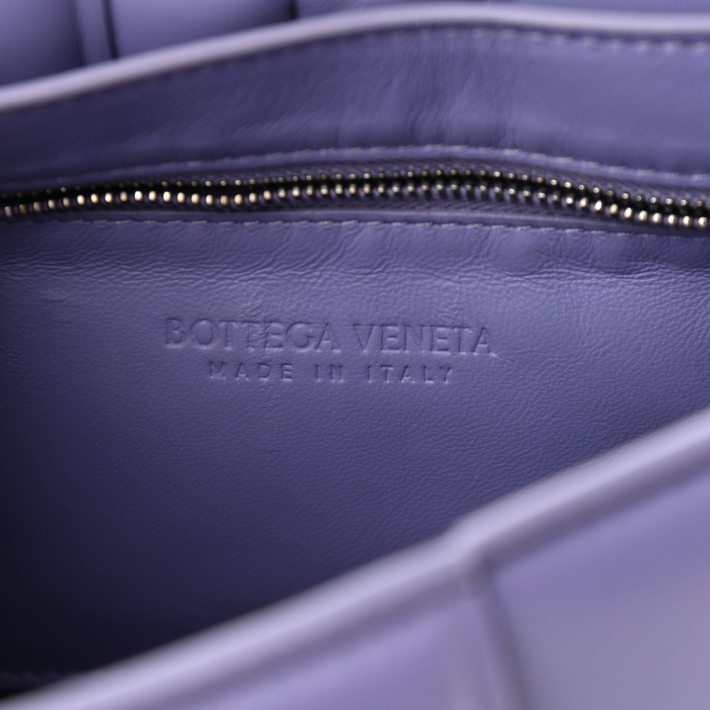 Lambskin Maxi Intreccio Padded Chain Cassette Crossbody Bag Lavender