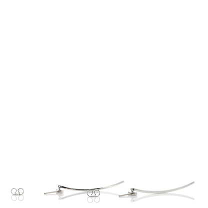 Tiffany Sterling Silver T Wire Bar Earrings 3 of 5
