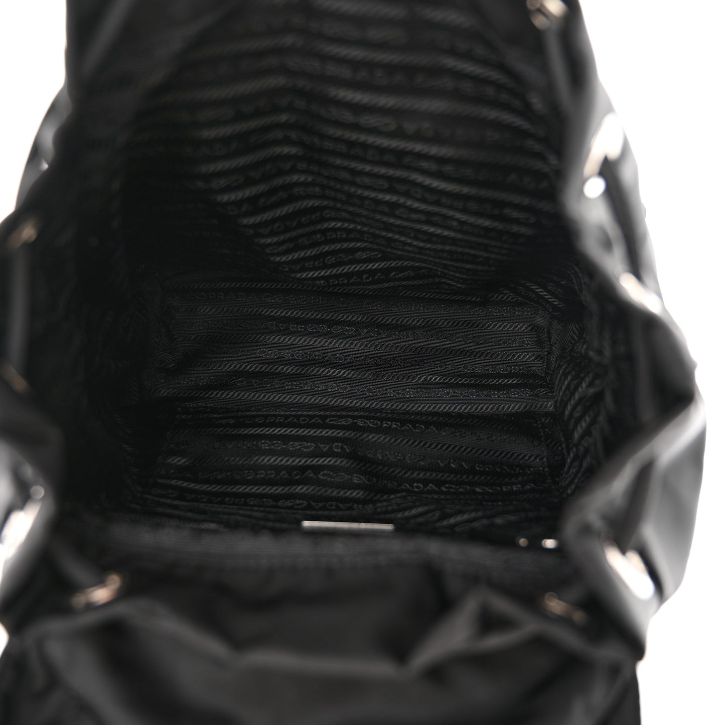 Tessuto Nylon Saffiano Vela Backpack Black