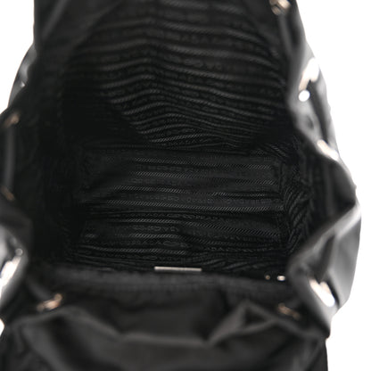 Prada Tessuto Nylon Saffiano Vela Backpack Black 5 of 9