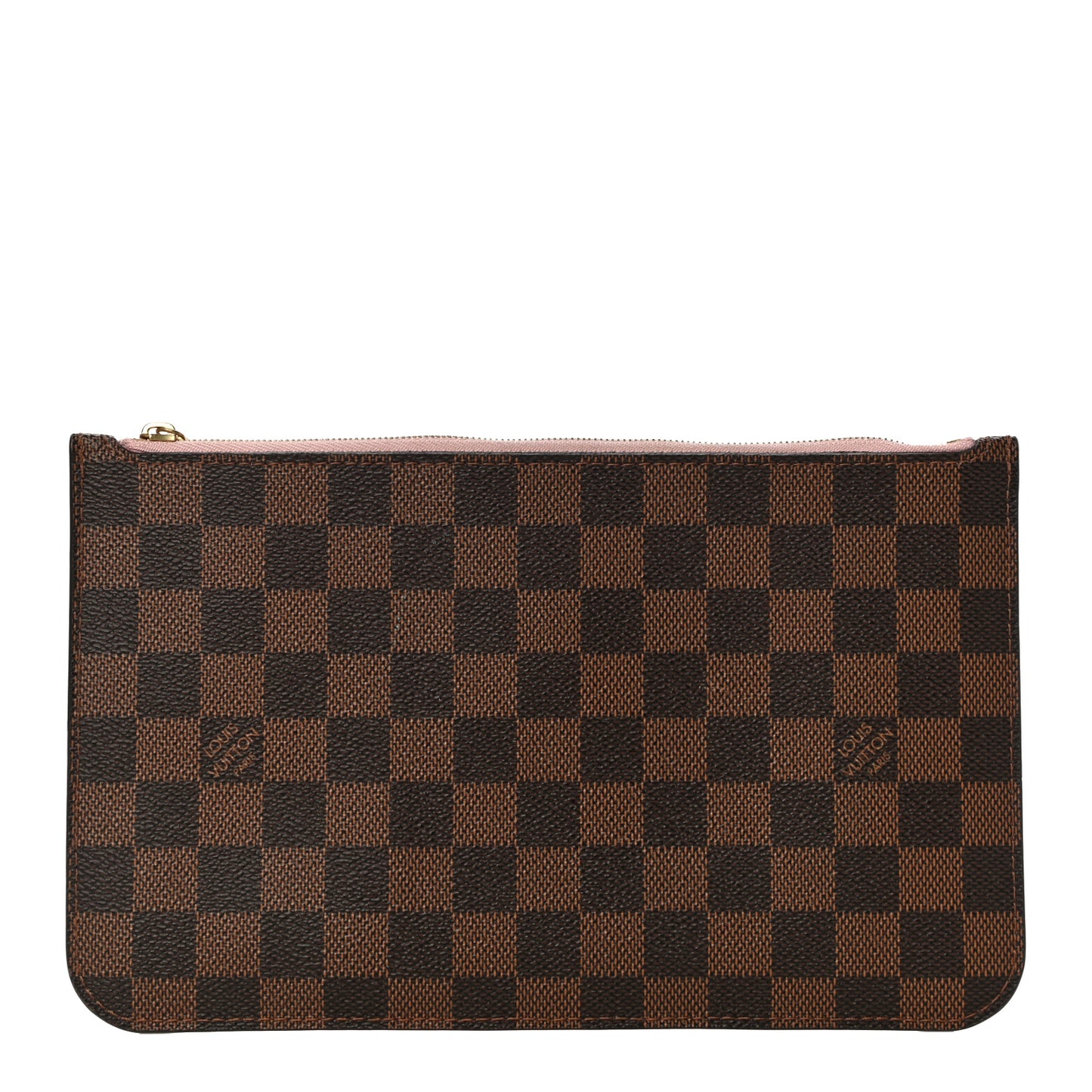Damier Ebene Neverfull MM GM Pochette Rose Ballerine