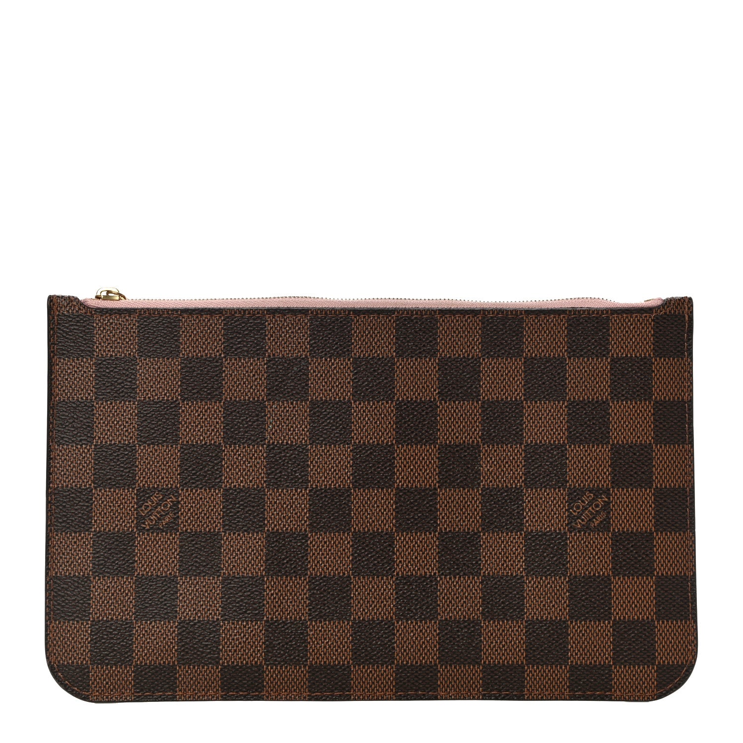 Louis Vuitton Damier Ebene Neverfull MM GM Pochette Rose Ballerine 1 of 10