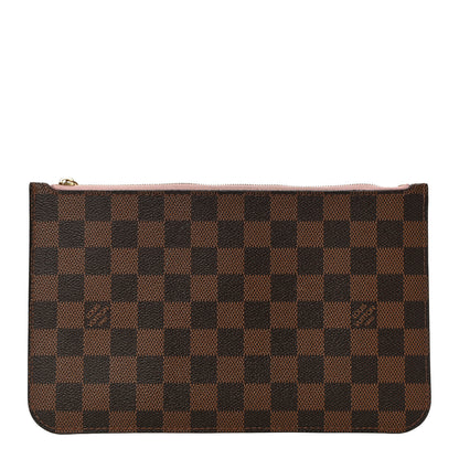 Louis Vuitton Damier Ebene Neverfull MM GM Pochette Rose Ballerine 1 of 10