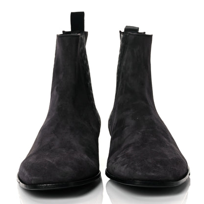 Jimmy Choo Suede Sawyer Chelsea Boots 43 Dark Grey 4 of 6