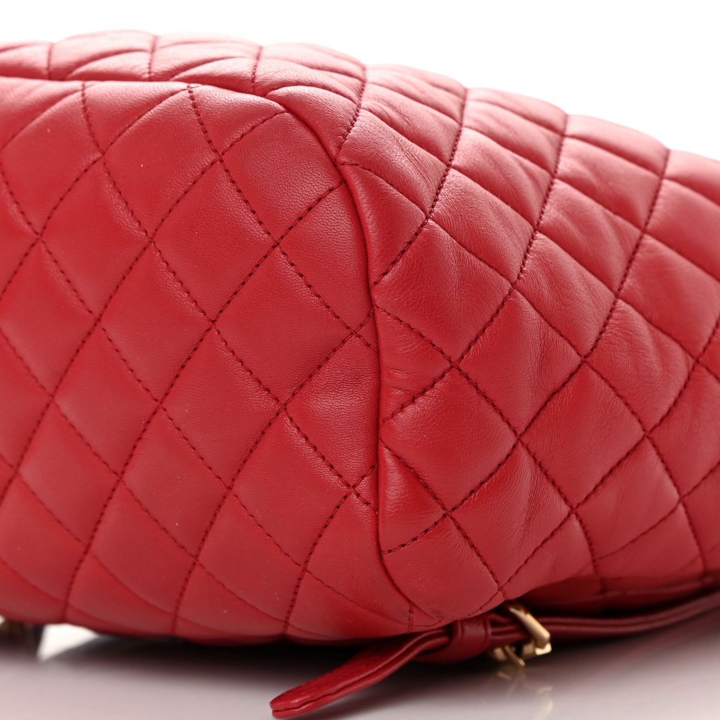 Lambskin Quilted Small Urban Spirit Backpack Red