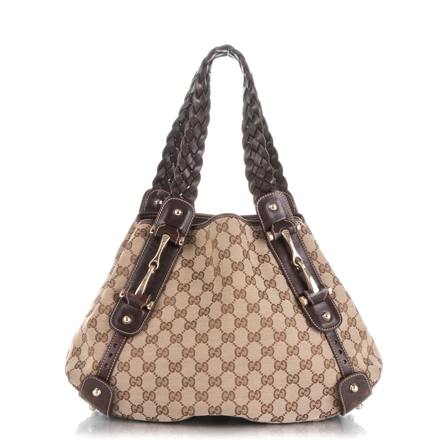 Monogram Small Pelham Shoulder Bag Dark Brown