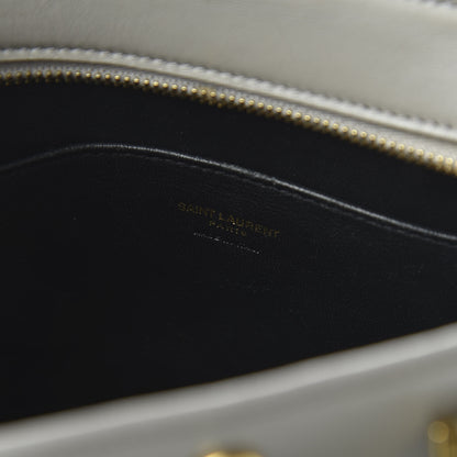 Saint Laurent Calfskin Monogram Baby Cabas Fog 8 of 10