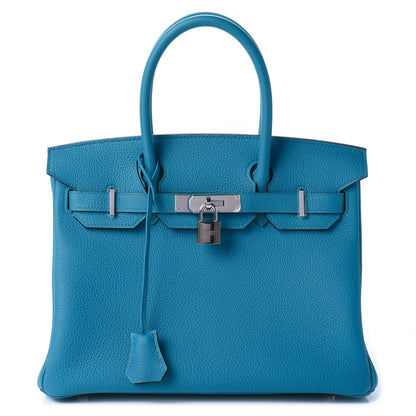 Hermes Togo Birkin 30 Bleu Zanzibar Malachite 1 of 11