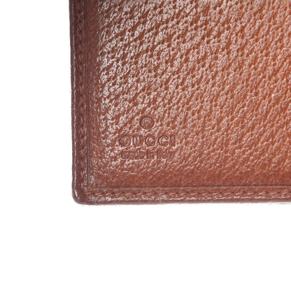 Gucci Monogram Studded French Flap Wallet Brown 6 of 12