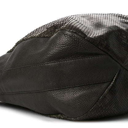 Gucci Snakeskin Greenwich Shoulder Bag Green 9 of 11