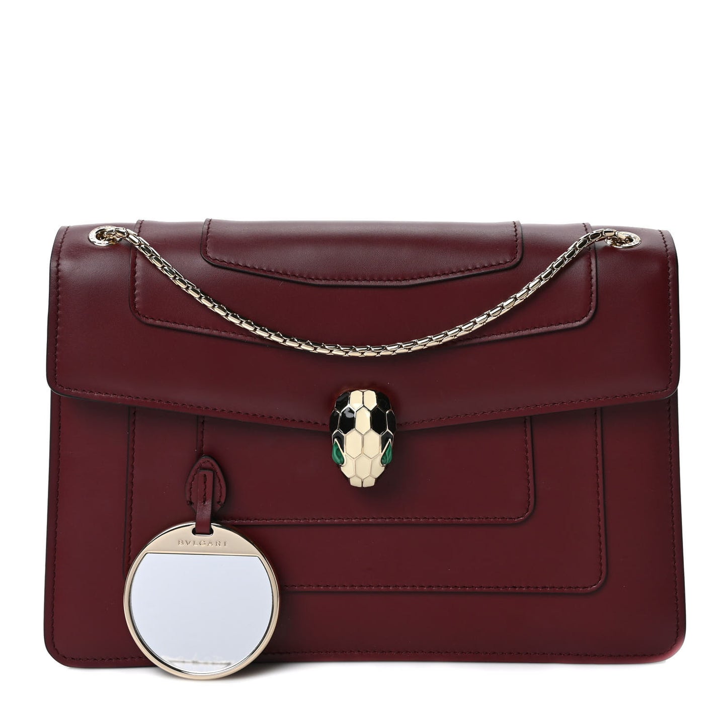 Calfskin Serpenti Forever Crossbody Bag Bordeaux