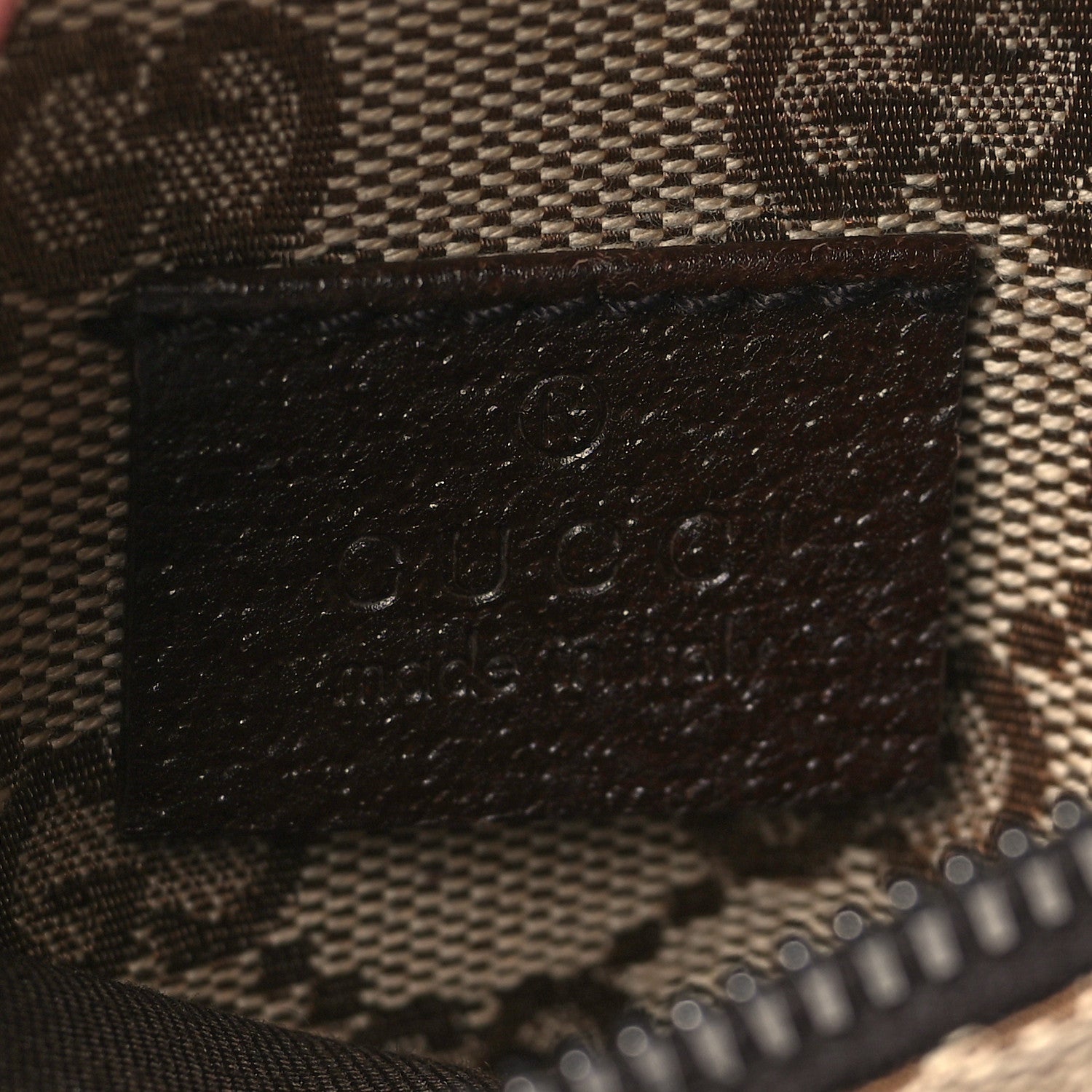 Gucci GG Monogram Double Pocket Belt Bag Dark Brown 6 of 9