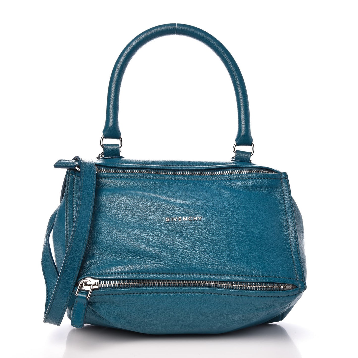 Sugar Goatskin Small Pandora Oil Blue