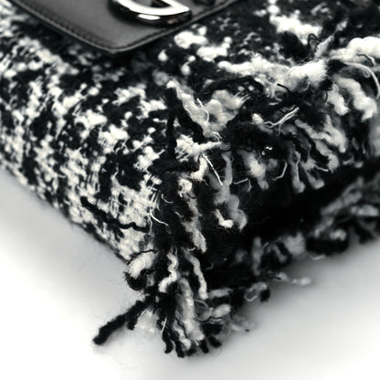 Dolce & Gabbana Tweed Mini Millennials Crossbody Bag Black White 6 of 9