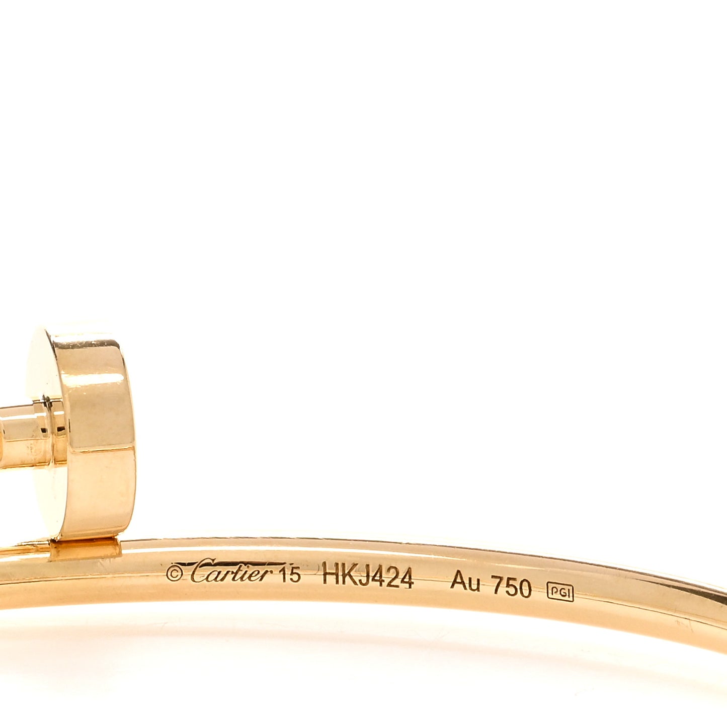 18K Yellow Gold Small Juste Un Clou Bracelet 15
