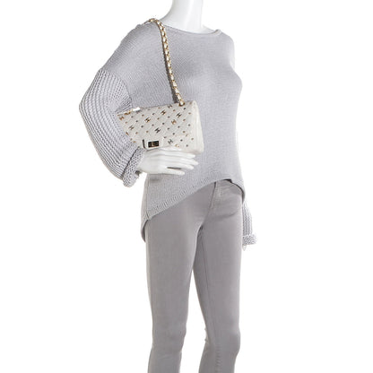 Chanel Calfskin CC Punk 2.55 Reissue 225 Flap White 2 of 9