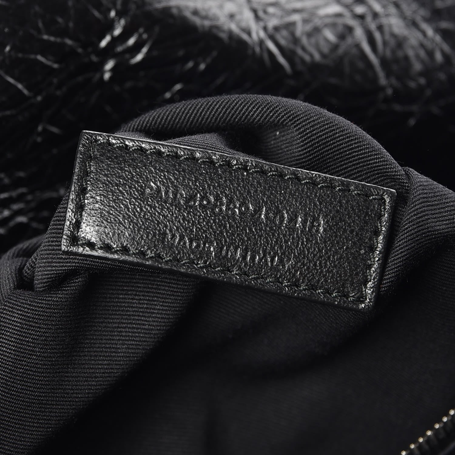 Saint Laurent Crinkled Calfskin Matelasse Monogram Medium Niki Chain Satchel Black 7 of 7