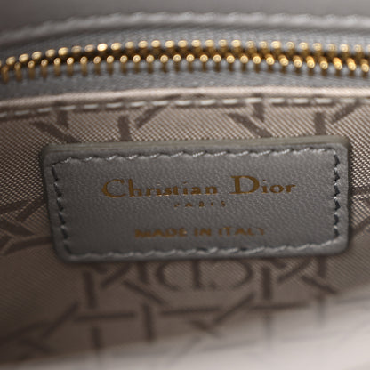 Christian Dior Lambskin Cannage Small Lucky Badges My Lady Dior Grey 6 of 10