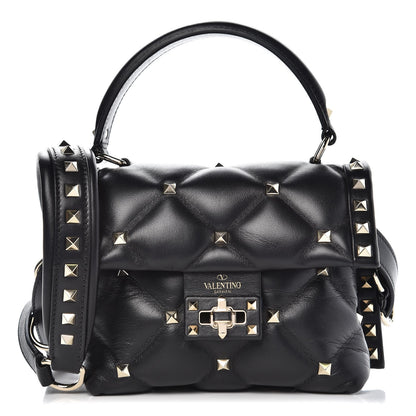 Valentino Garavani Nappa Mini Candystud Top Handle Bag Black 1 of 7
