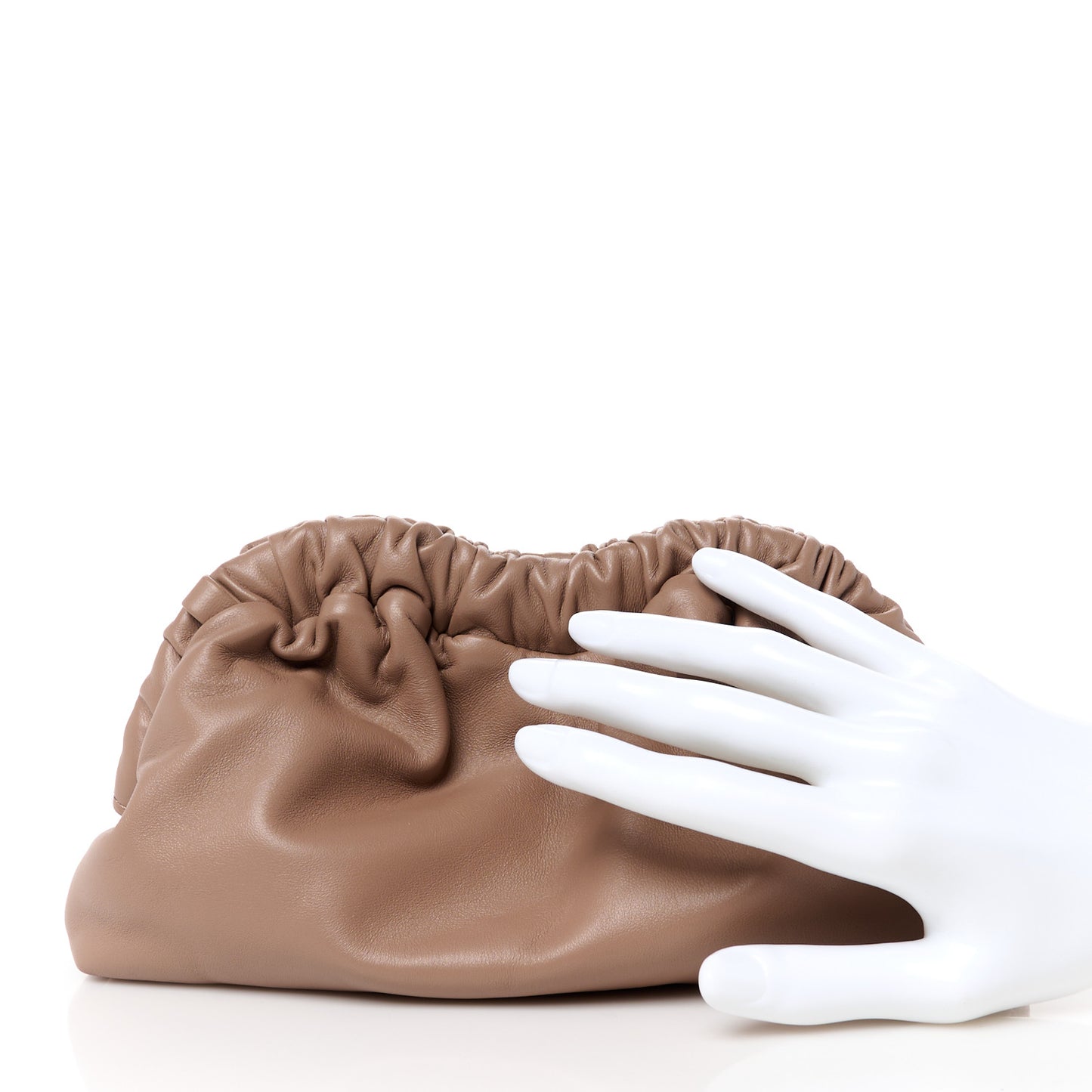 Lambskin Cloud Mini Clutch Biscotto