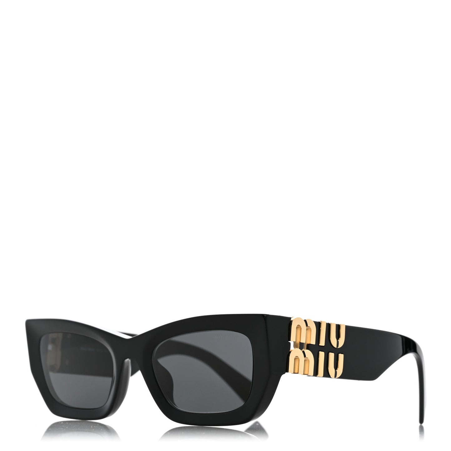 Acetate Miu Glimpse Sunglasses SMU 09WS Black