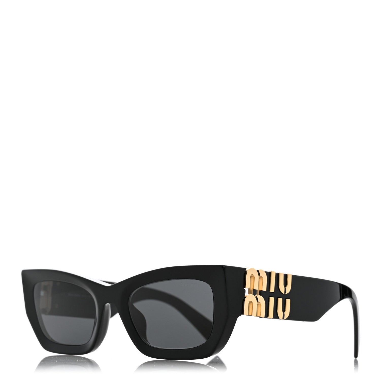 Miu Miu Acetate Miu Glimpse Sunglasses SMU 09WS Black 1 of 8