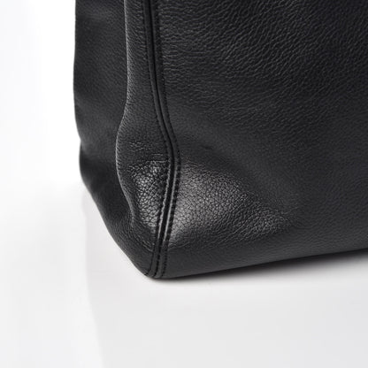 Chanel Calfskin Cerf Executive Shopper Tote Black 9 of 9