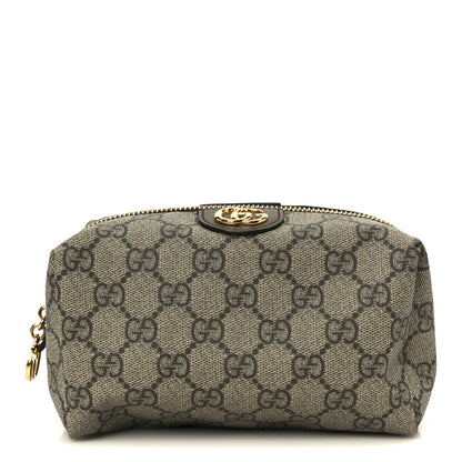 Gucci Soft GG Supreme Monogram Calfskin Medium Ophidia Cosmetic Case Beige Ebony New Acero 1 of 8