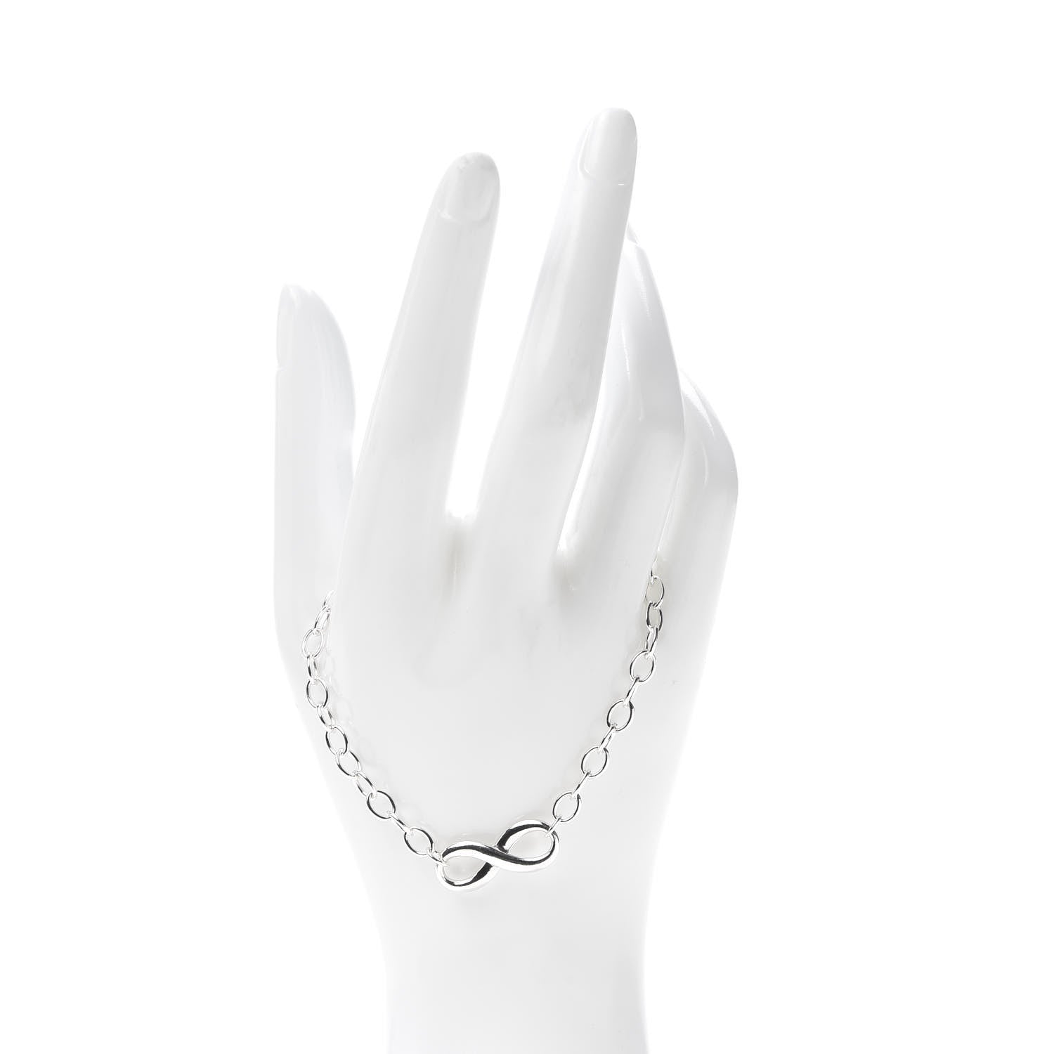 Tiffany Sterling Silver Infinity Chain Bracelet 2 of 6