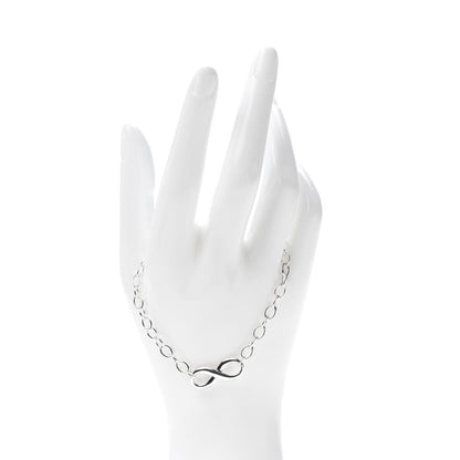 Tiffany Sterling Silver Infinity Chain Bracelet 2 of 6