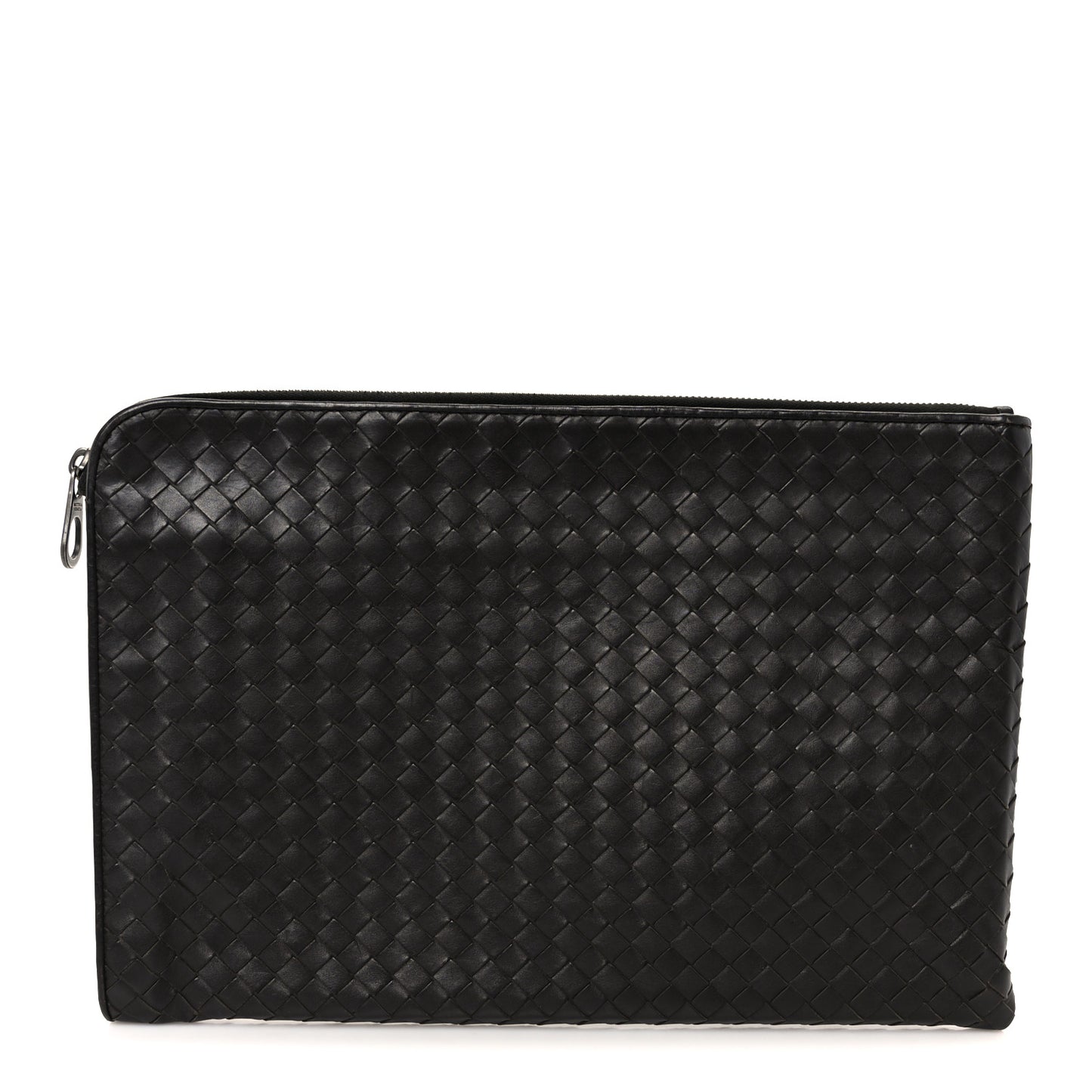 Nappa Intrecciato Document Case Ebano