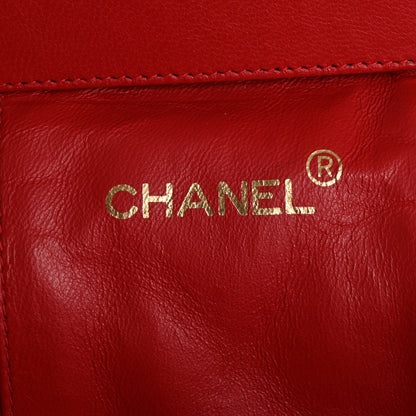 Chanel Lambskin Quilted Vanity Case Red 6 of 13