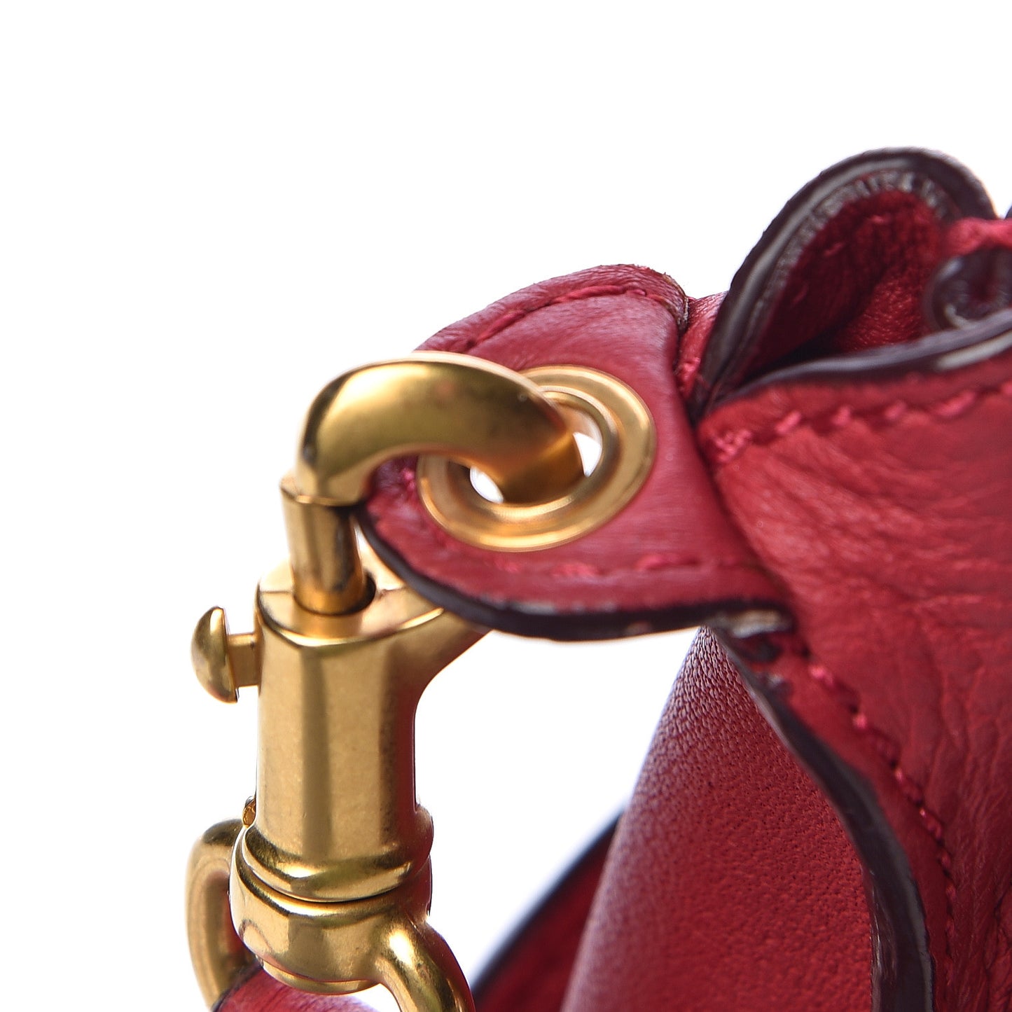 Calfskin Mini Marcie Satchel Garnet