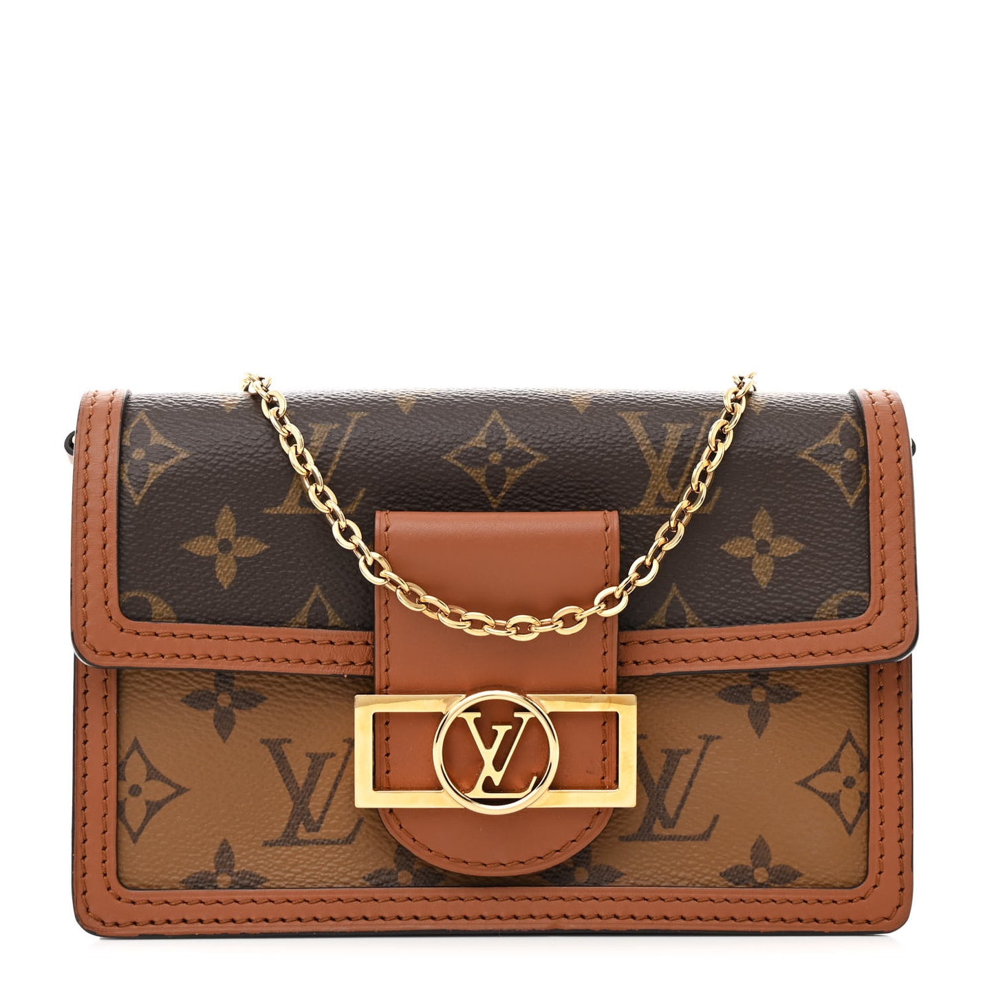 Reverse Monogram Dauphine Chain Wallet