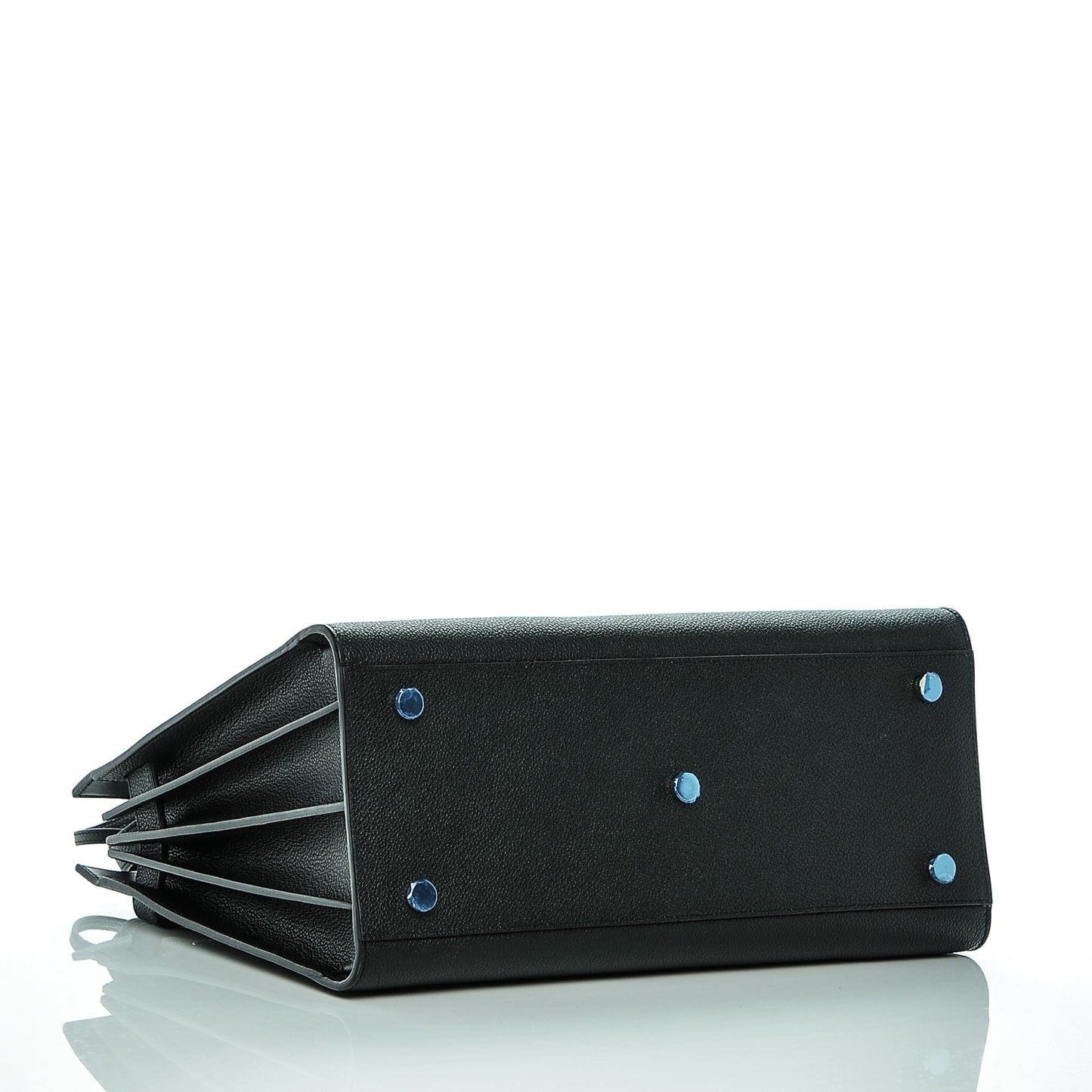 Grained Calfskin Small Sac De Jour Black