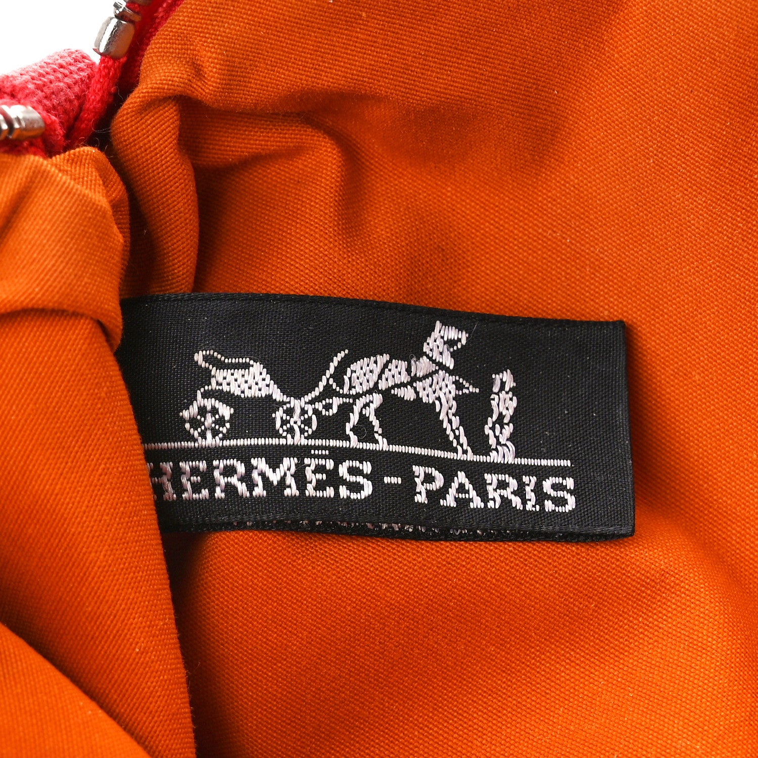 Hermes Cotton Bolide Travel Cosmetic Pouch Rouge 6 of 11