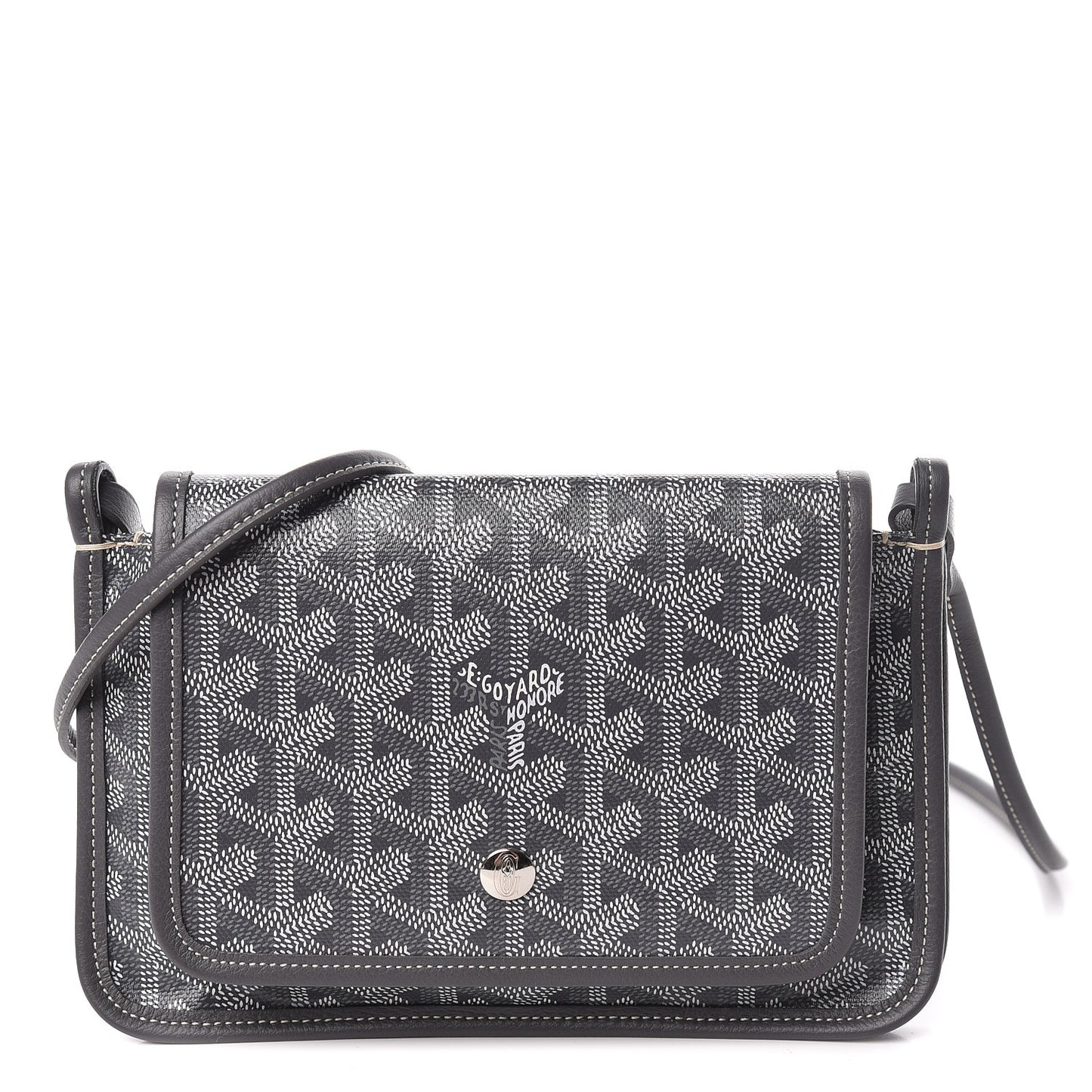 Goyardine Plumet Wallet Clutch Grey