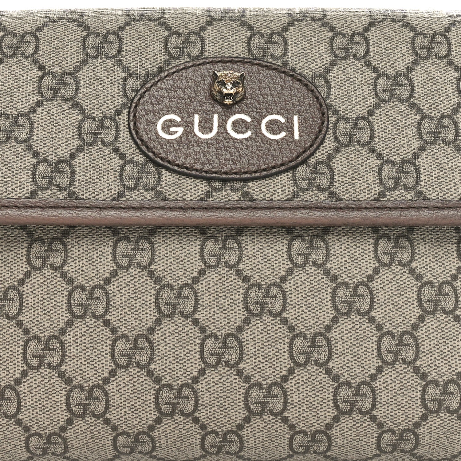 Gucci GG Supreme Monogram Neo Vintage Web Belt Bag Brown 9 of 12
